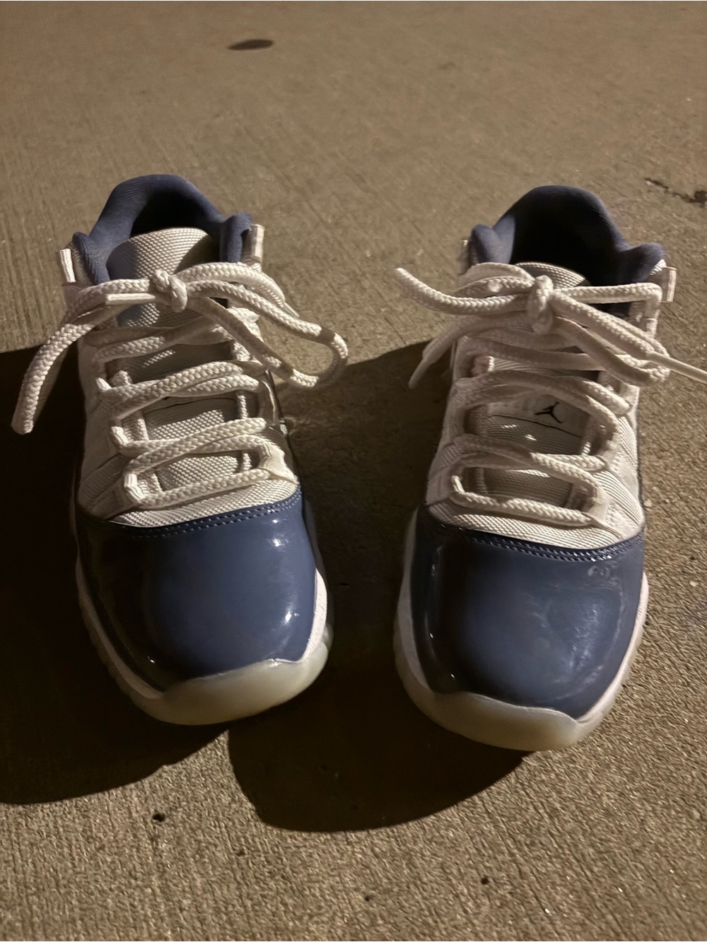 Jordan Kids Navy and White Low-Top Sneakers Air Jordan, 11s retro low worn once